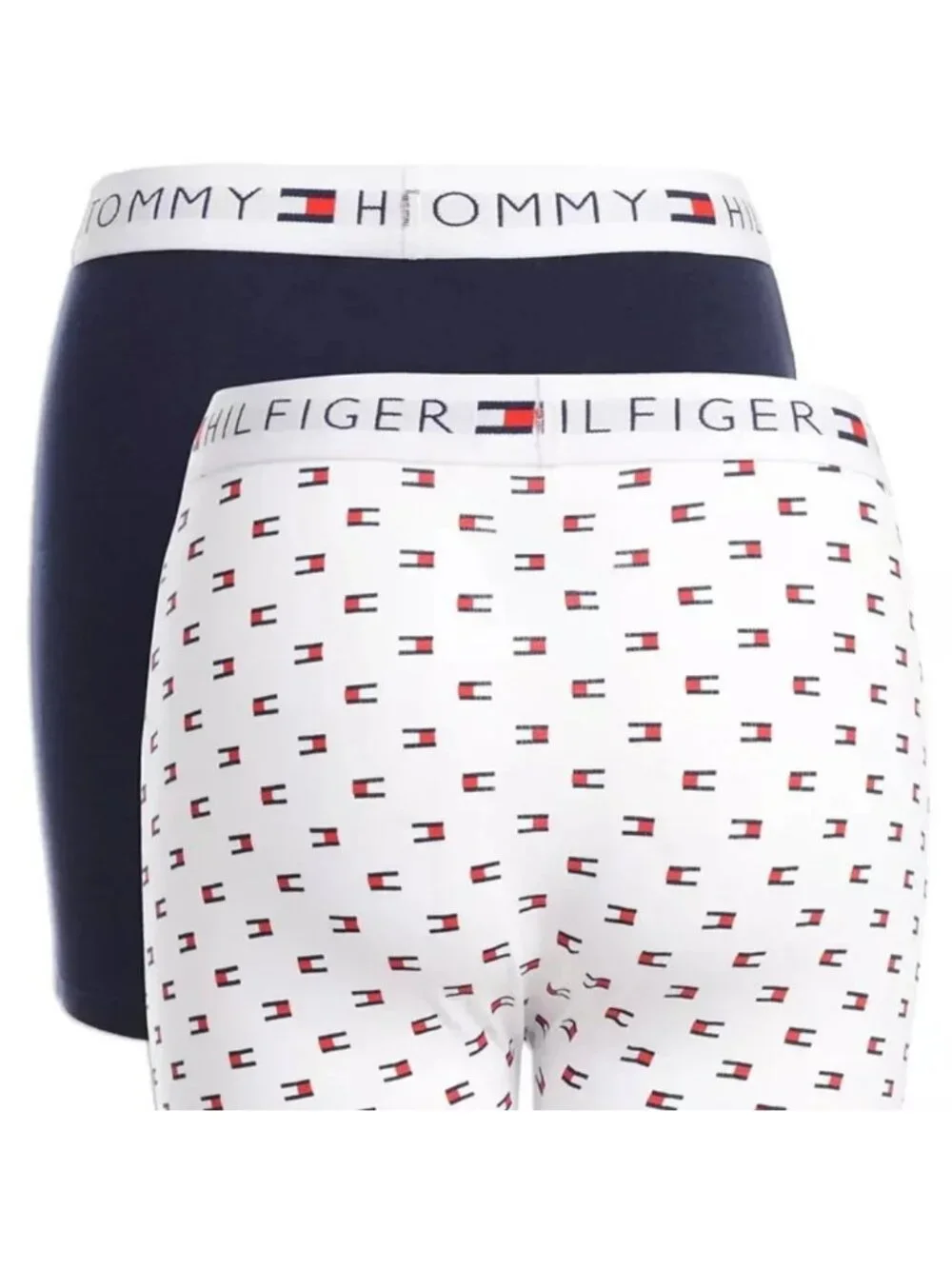 Tommy Hilfiger Boxer Briefs Underwear 2 Pack White Blue Red Boy's Size MEDIUM